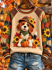 Women's Beagle-print autumn sweatshirts