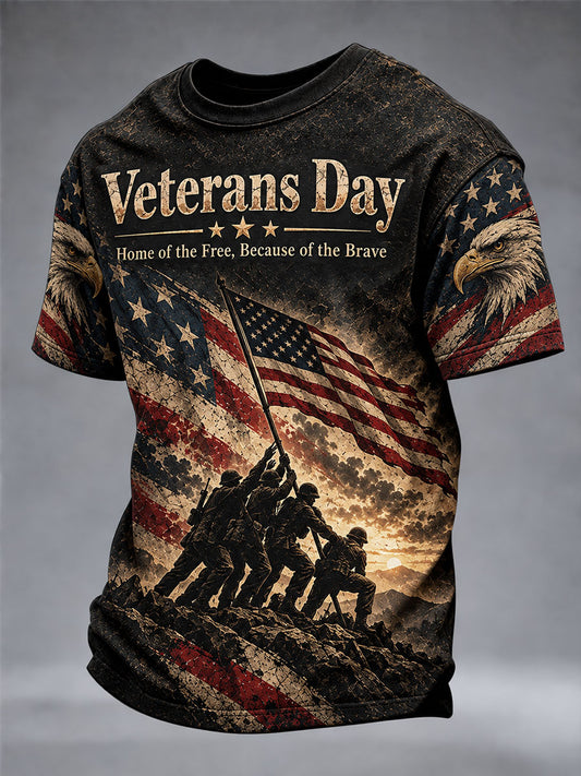 Men's Veterans Day Theme Short Sleeves T-Shirt