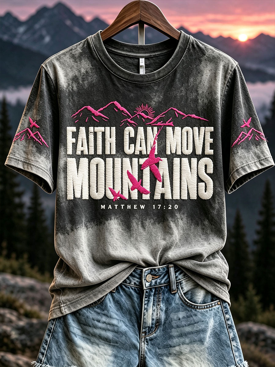 Women's "Faith Can Move Mountains" T-shirts
