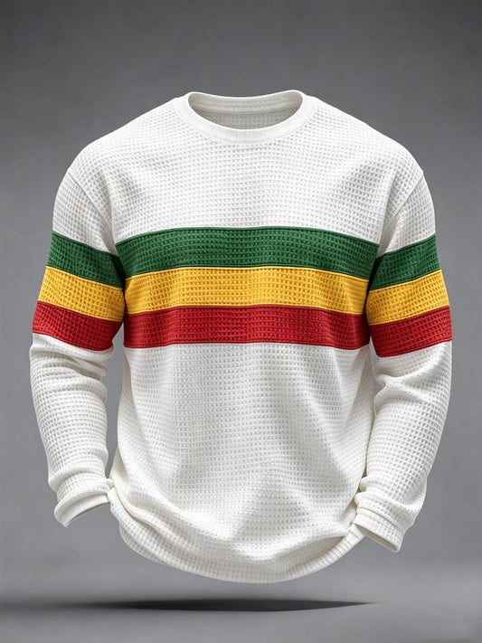 Men's Reggae Inspired  Waffle Top