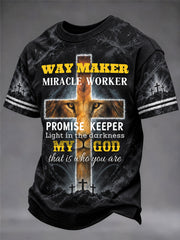Men's Christian Way Maker Short Sleeve O-neck T-shirt