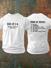 Men's DD-214  Print Short Sleeves T-shirt
