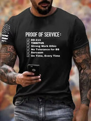Men's DD-214  Print Short Sleeves T-shirt