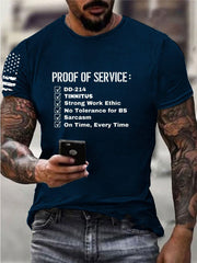 Men's DD-214  Print Short Sleeves T-shirt