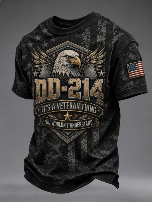 Men's Veterans Day Printed T-shirt