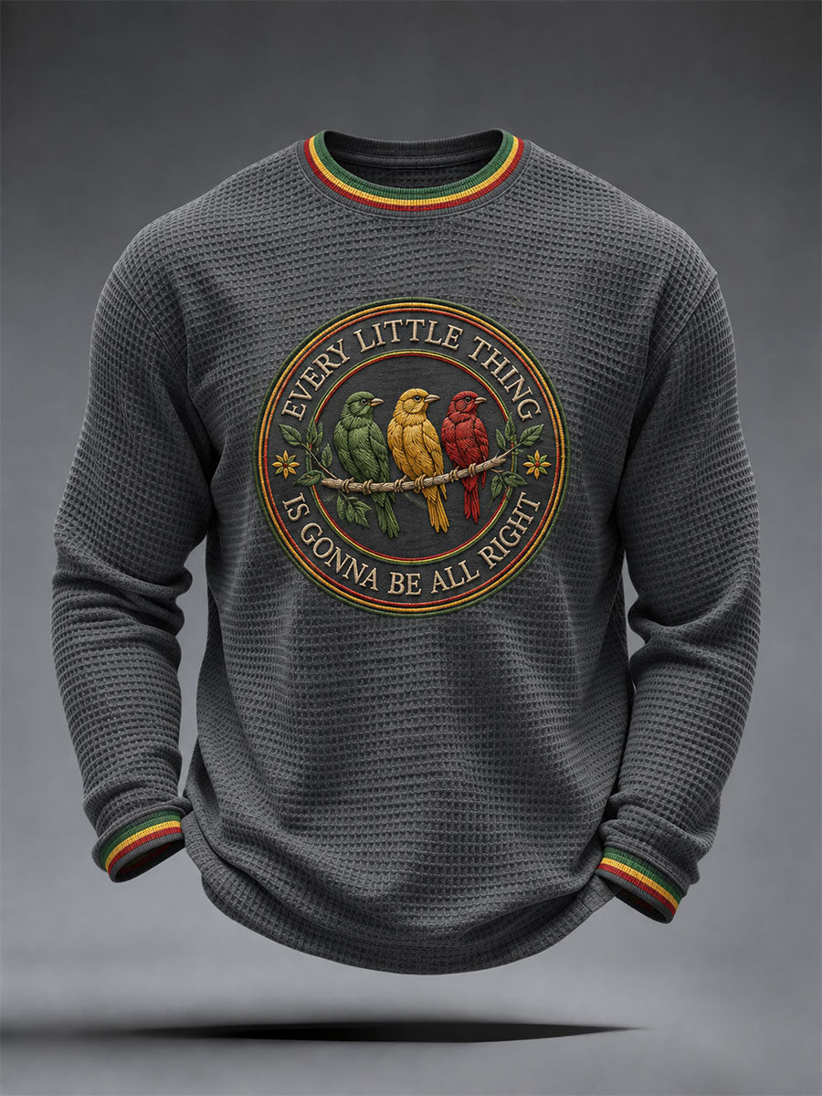 Men's Every Little Thing Is Gonna Be All Right Waffle Top