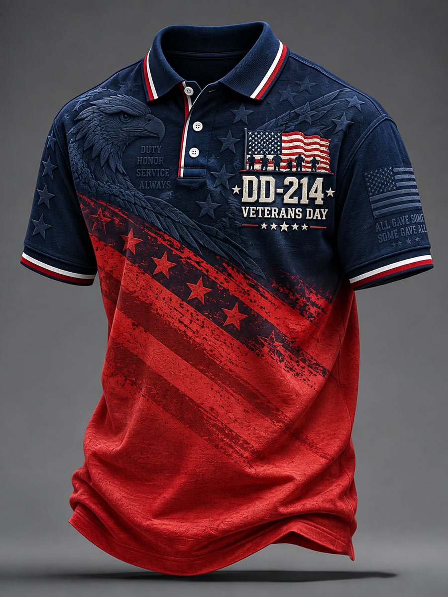 Men's VETERANS DAY Print Casual Top