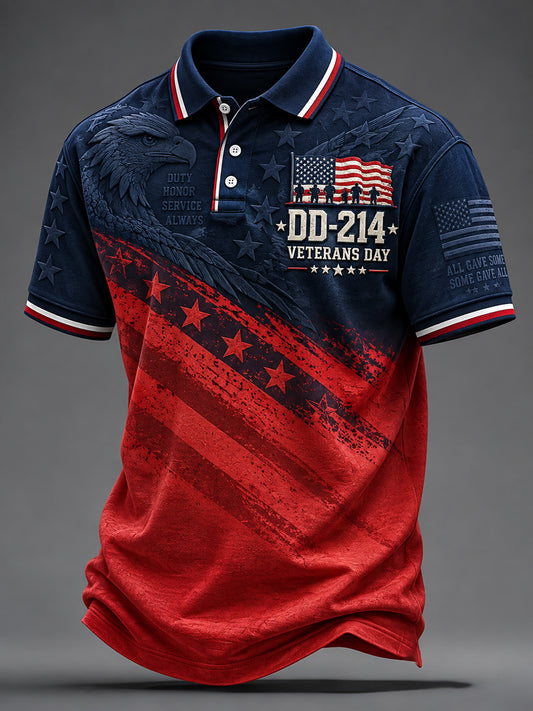 Men's VETERANS DAY Print Casual Top