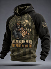Men's The Mission Ended The Bond Never Did Veteran Dog Hoodie