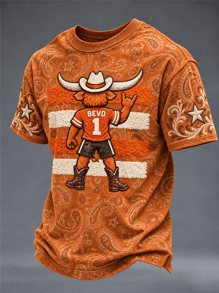 Men's Football Game Day Casual  T-shirt