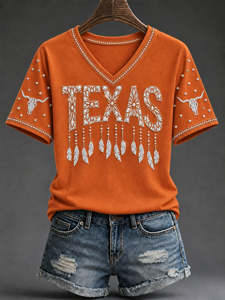 Women's Football Game Day Casual T-Shirt