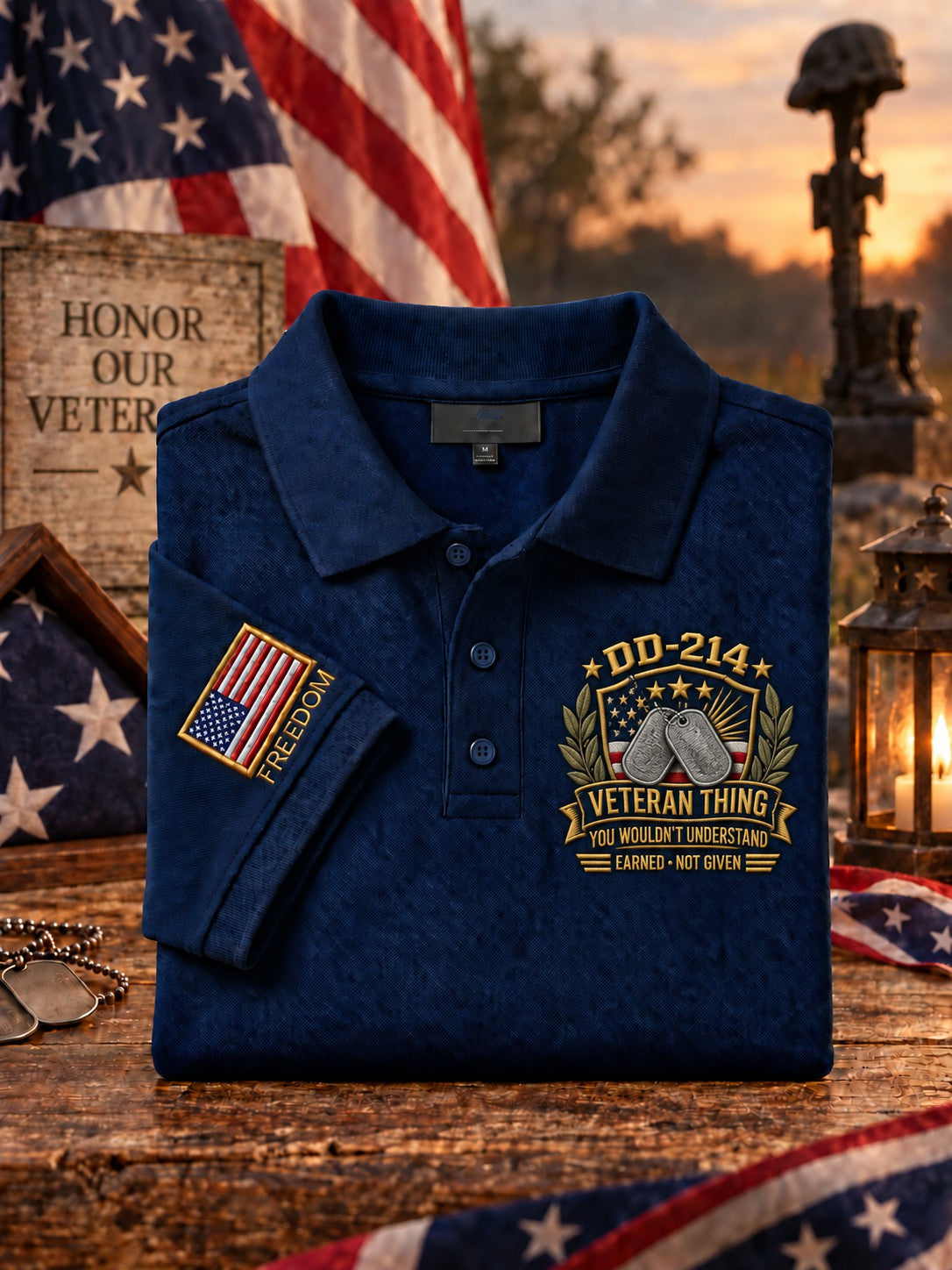 Men's Veterans Day Printed Shirt