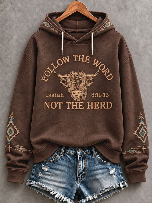 Women's Western Faith Lover Printed Hoodie