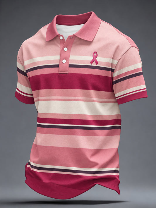 Men's Breast Cancer Awareness Real Men Wear Pink Shirt