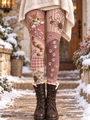 Women's Winter Animals Art Printed Leggings