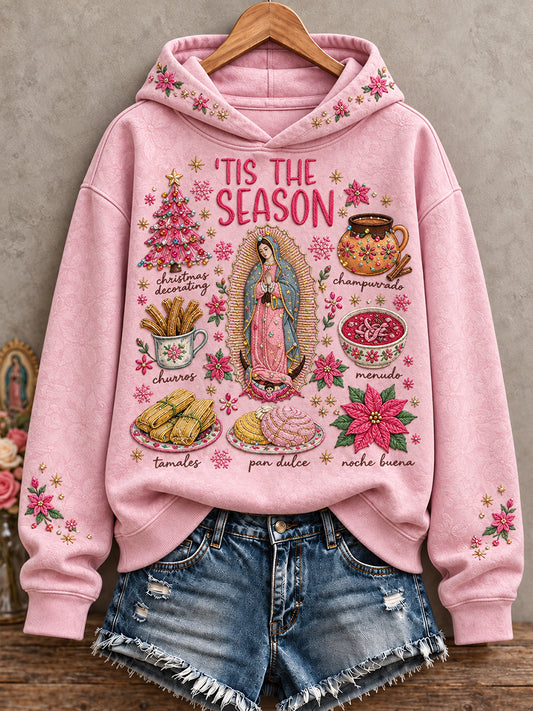 Women's Mexico Christmas Art Printed Hoodie