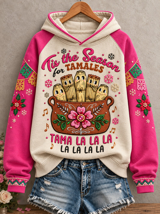 Women's Mexico Christmas Art Printed Hoodie