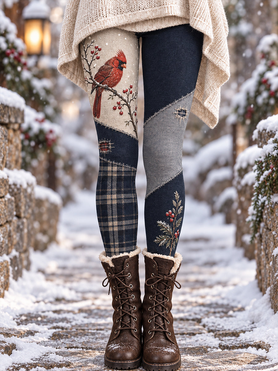 Women's Winter Animals Art Printed Leggings