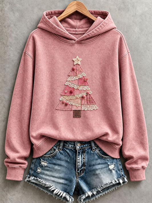 Women’s Pink Christmas Tree Hoodie