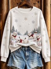 Women's West Highlands Pattern Causal Regular Sweatshirt