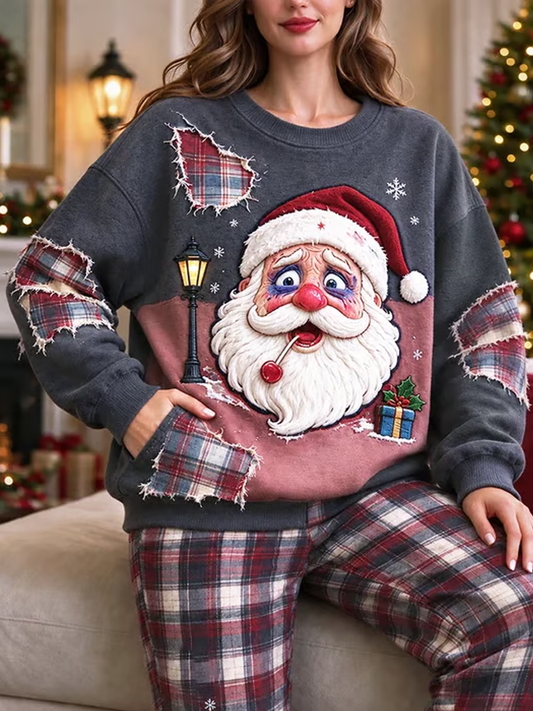 Women's Christmas Printed Regular Sweatshirt