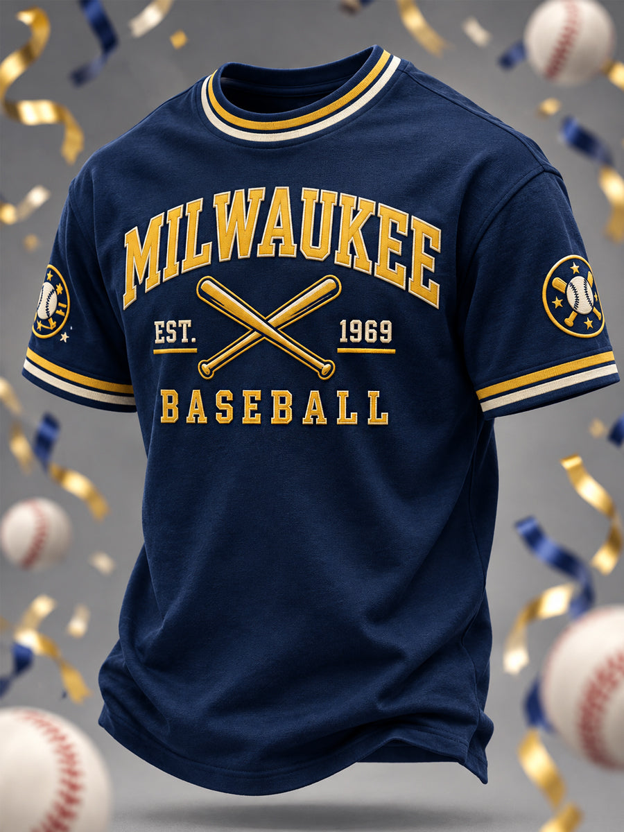 Men's Gift For Baseball Fans Casual Tee