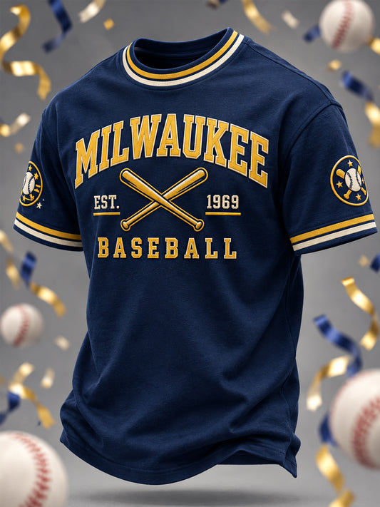 Men's Gift For Baseball Fans Casual Tee