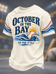 Men's Gift For Baseball Fans Casual Tee