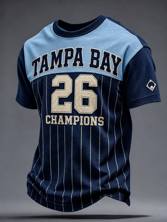 Men's Tampa Bay Baseball Lover Printed T-shirt