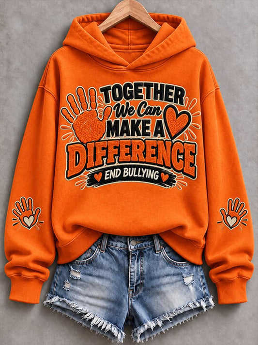 Women's End Bullying Print Hoodie