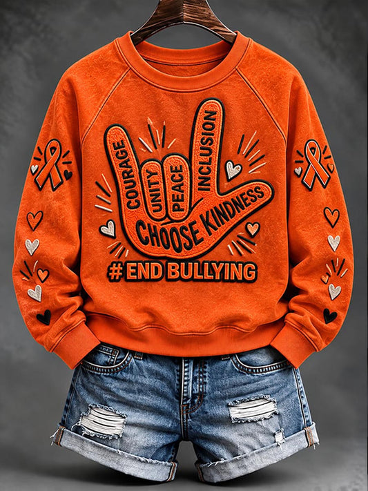 Women's End Bullying Print Sweatshirt