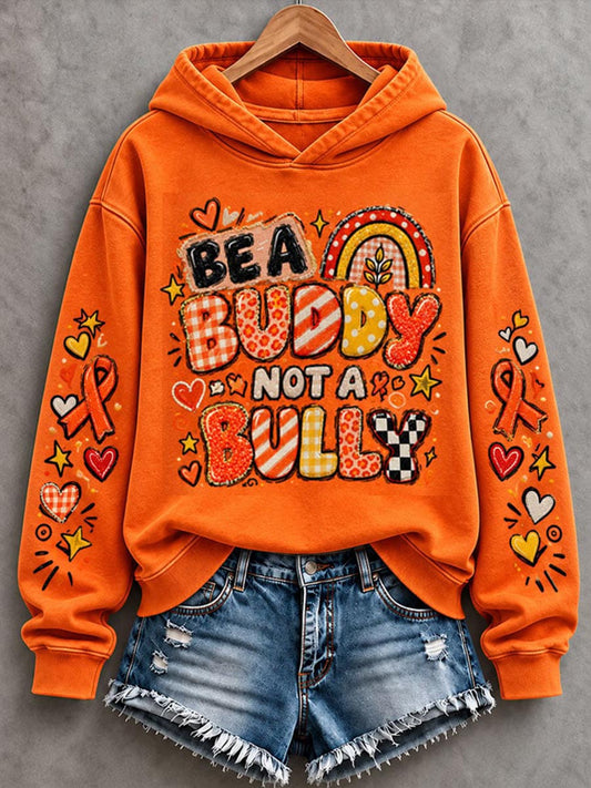 Women's End Bullying Print Hoodie