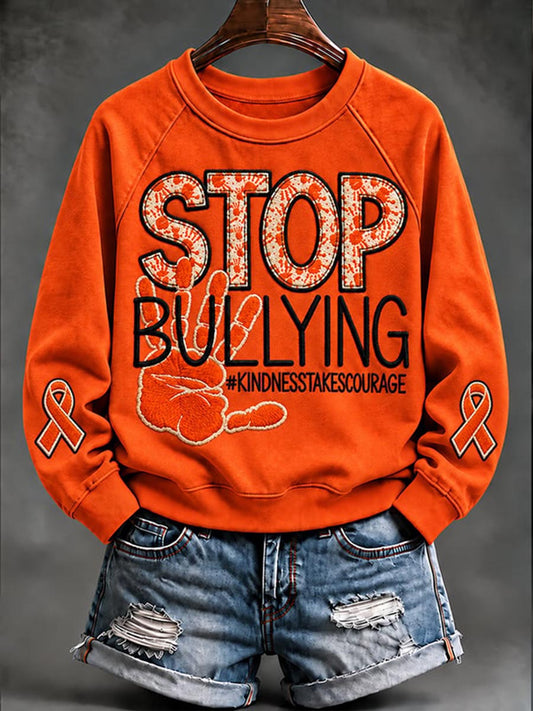 Women's End Bullying Print Sweatshirt