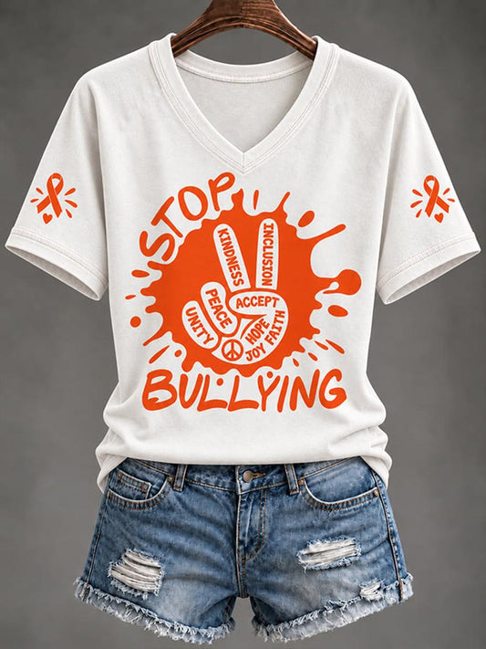 Women's End Bullying Print T-shirt