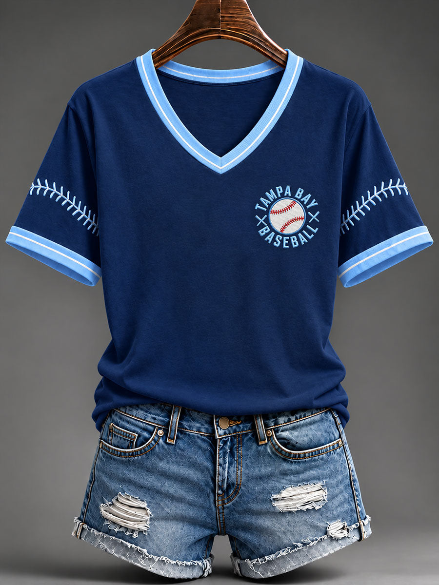 Women's Gift For Baseball Fans Casual Short-Sleeved T-Shirt