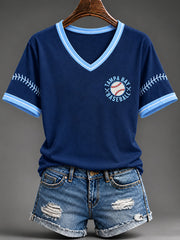 Women's Gift For Baseball Fans Casual Short-Sleeved T-Shirt