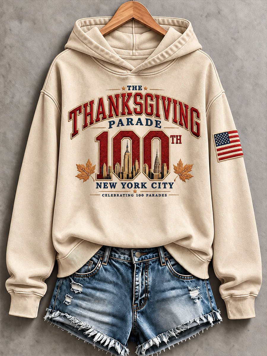 Women's Thanksgiving Parade Print Casual Sweatshirt