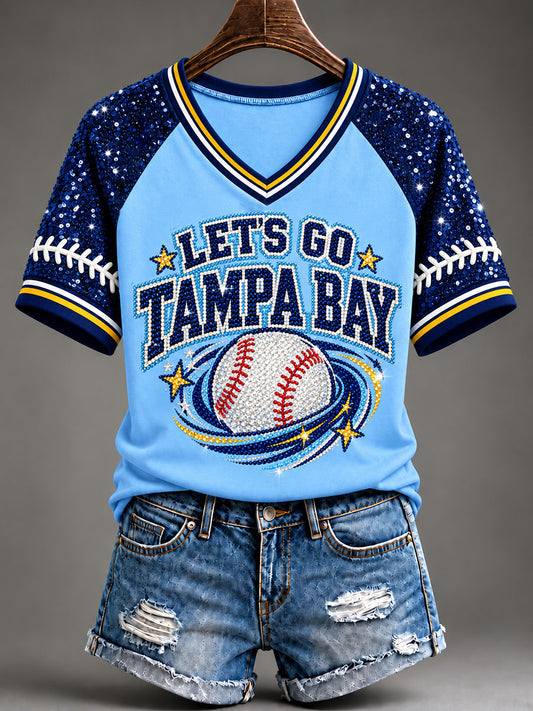 Women's Gift For Baseball Fans Casual Short-Sleeved T-Shirt