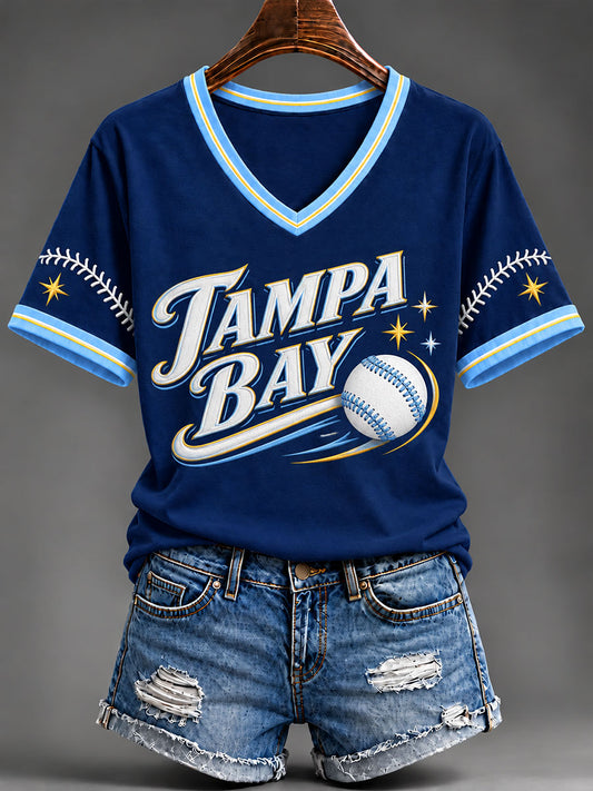 Women's Gift For Baseball Fans Casual Short-Sleeved T-Shirt
