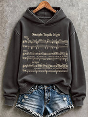 Women's Straight Tequila Night Print  Regular Sweatshirt