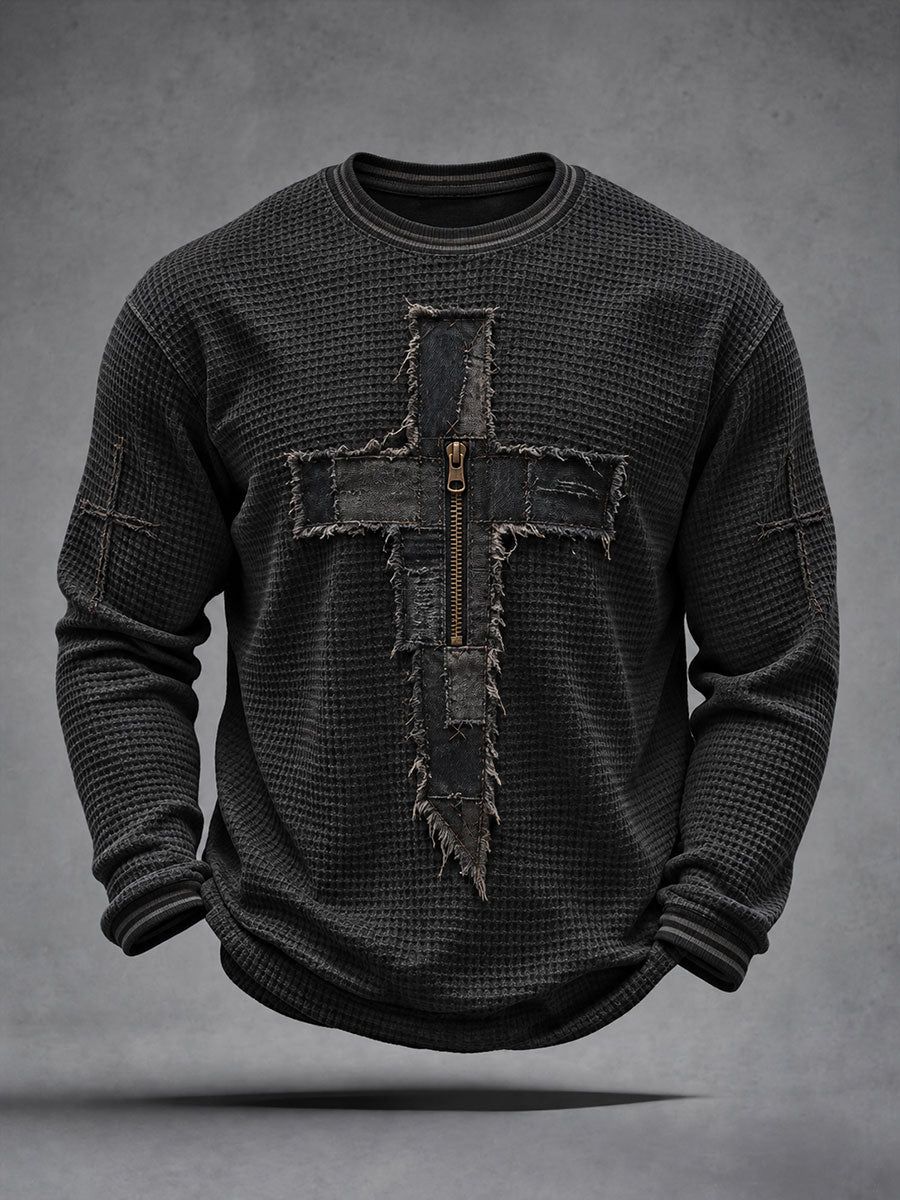 Men’s Christian Art Cross Waffle Top