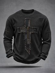 Men’s Christian Art Cross Waffle Top