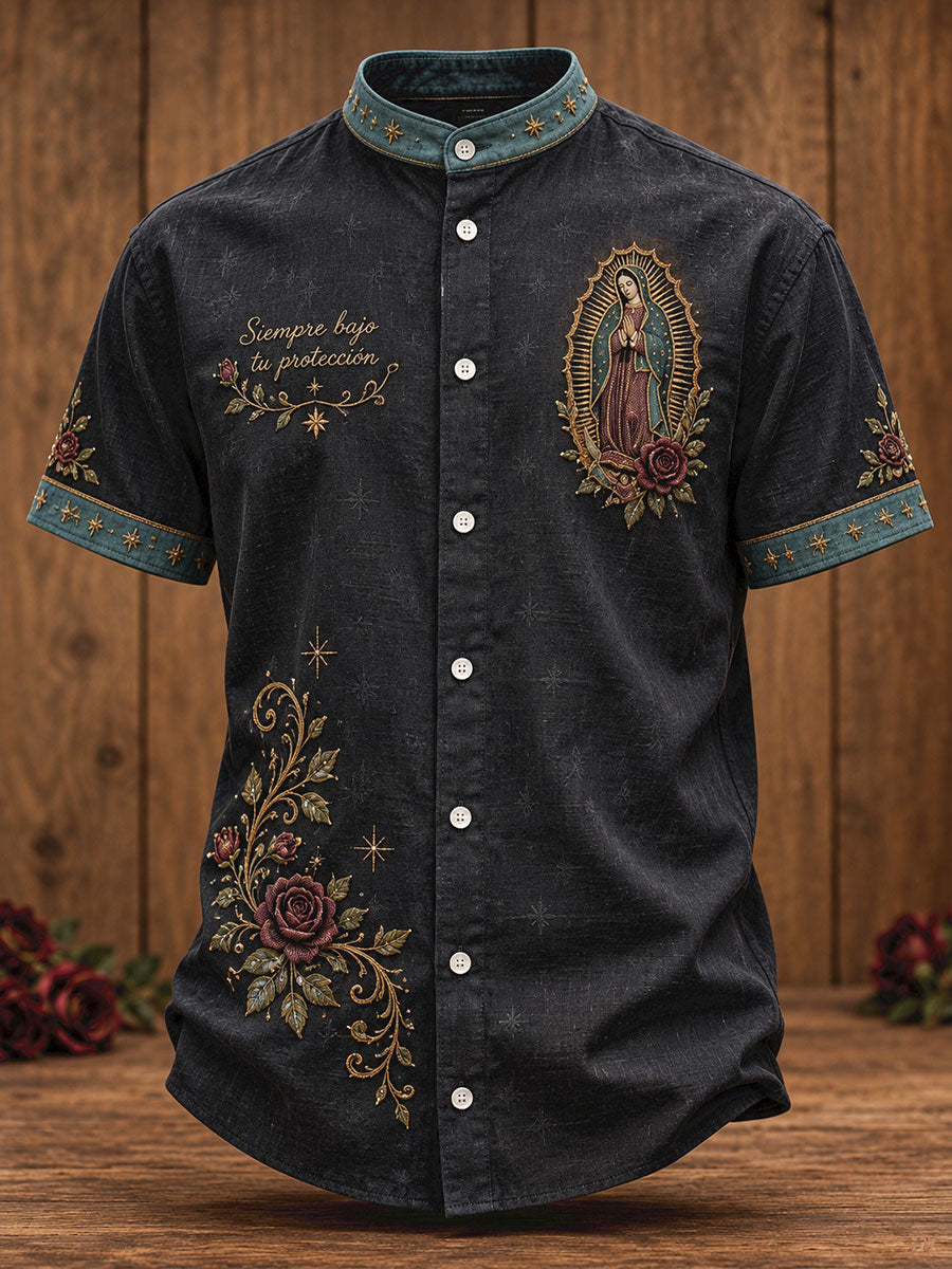 Men's Mexico Our Lady Guadalupe Art Printed Shirt