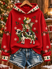 Women's Christmas Print Sweatshirt