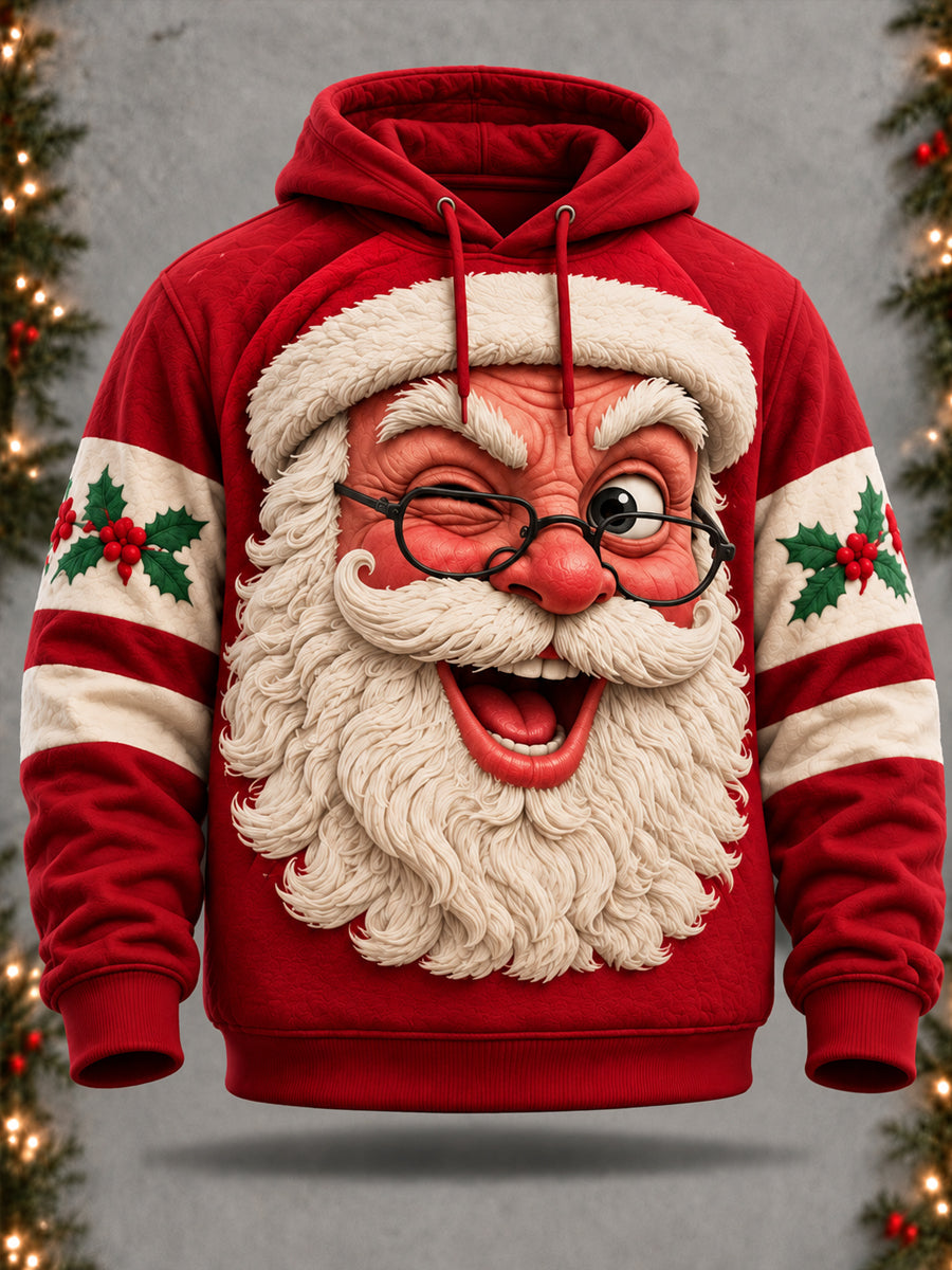 Men's Funny Santa Claus Hoodie