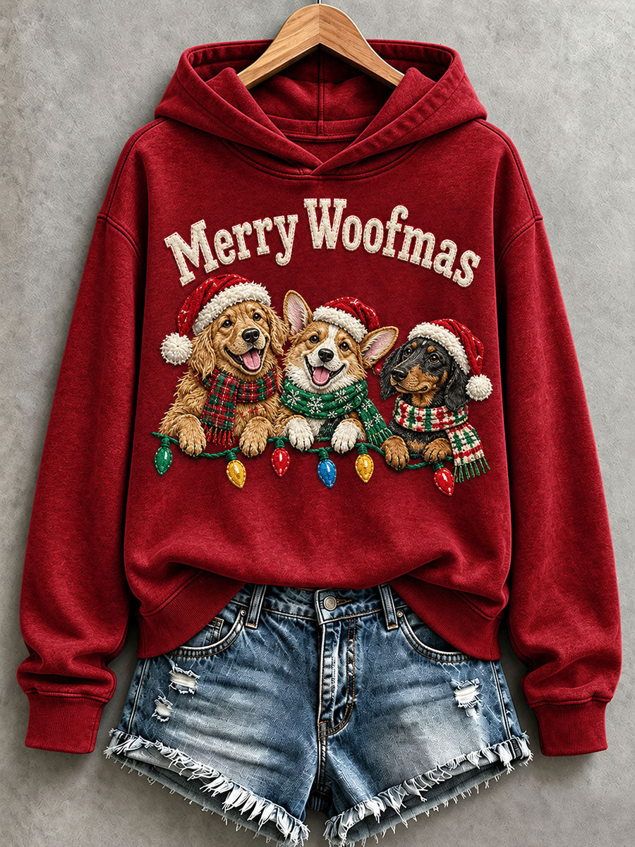 Women's Merry Woofmas Hoodie