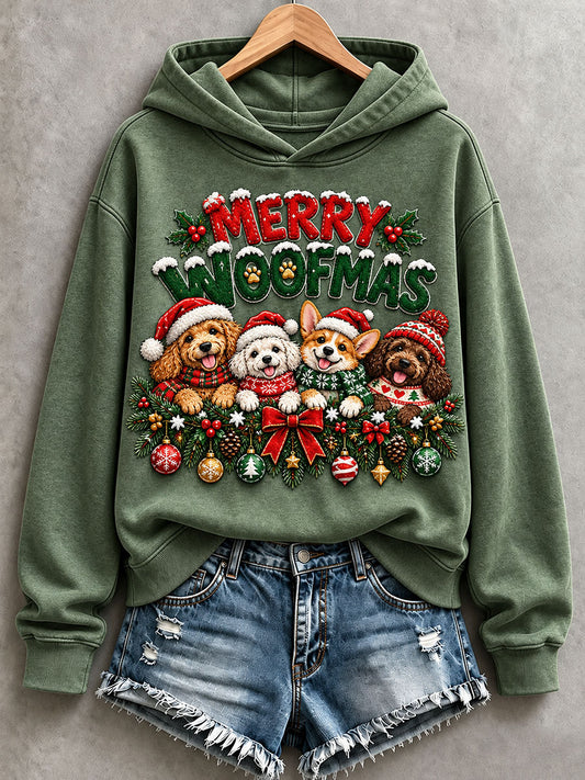 Women's Merry Woofmas Hoodie