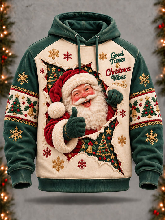 Men's Funny Santa Claus Hoodie