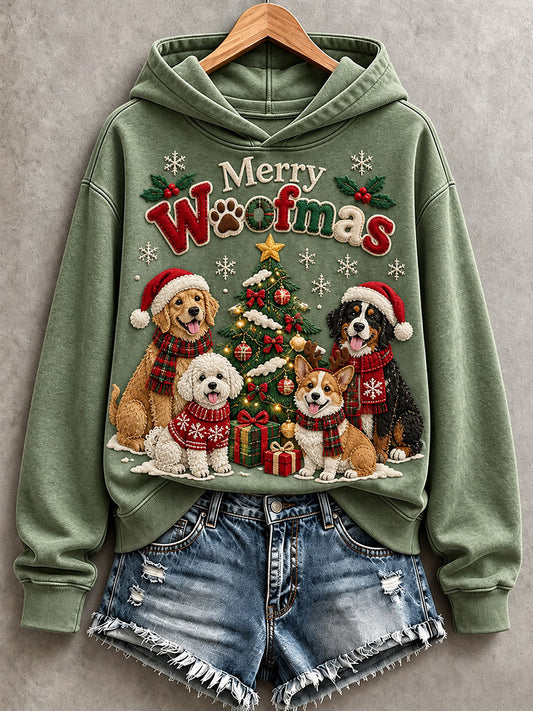 Women's Merry Woofmas Hoodie