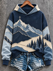 Women's Christian Cross Art Hoodie